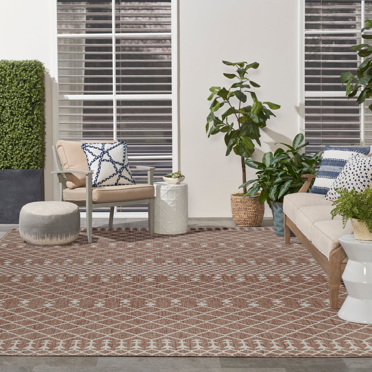 Nourison Positano 10' x 14' Natural Modern Rug