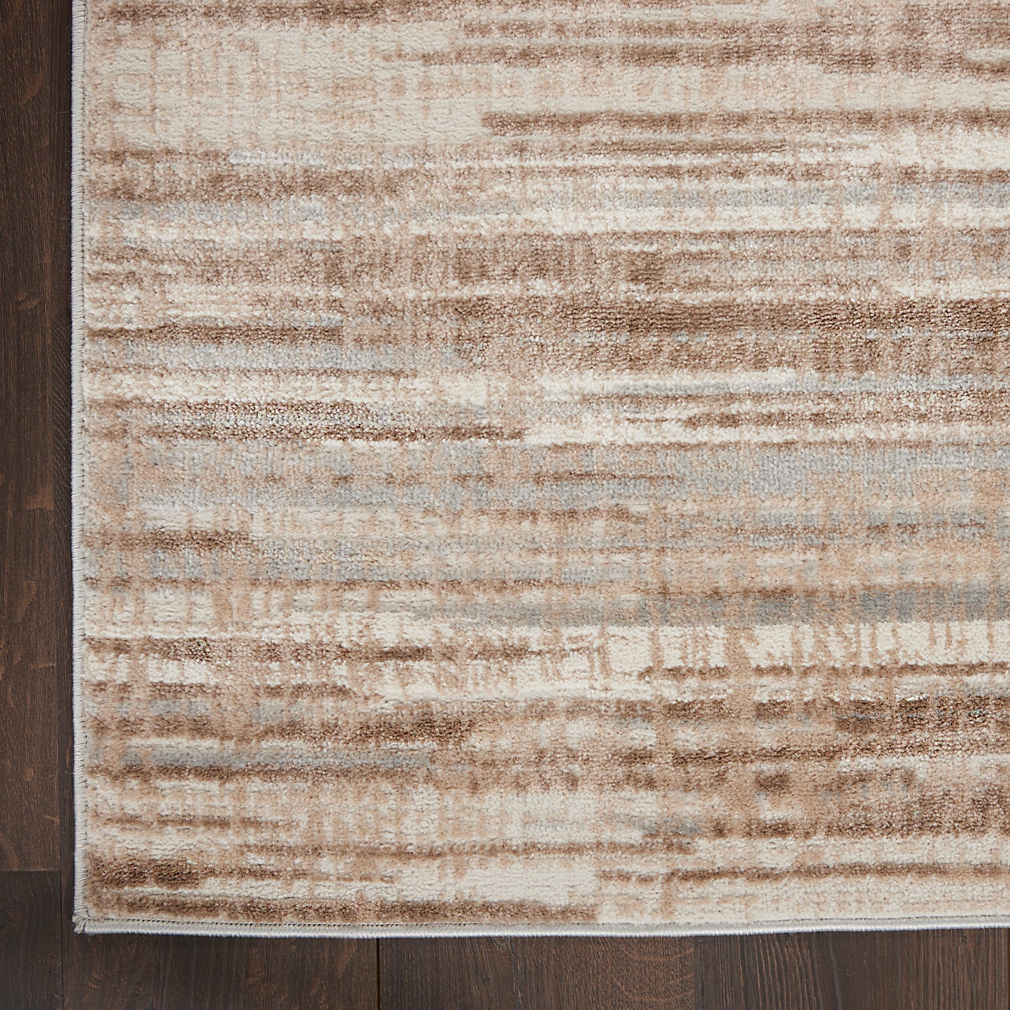 Nourison Elation 9' x 12' Ivory Grey Modern Indoor Rug