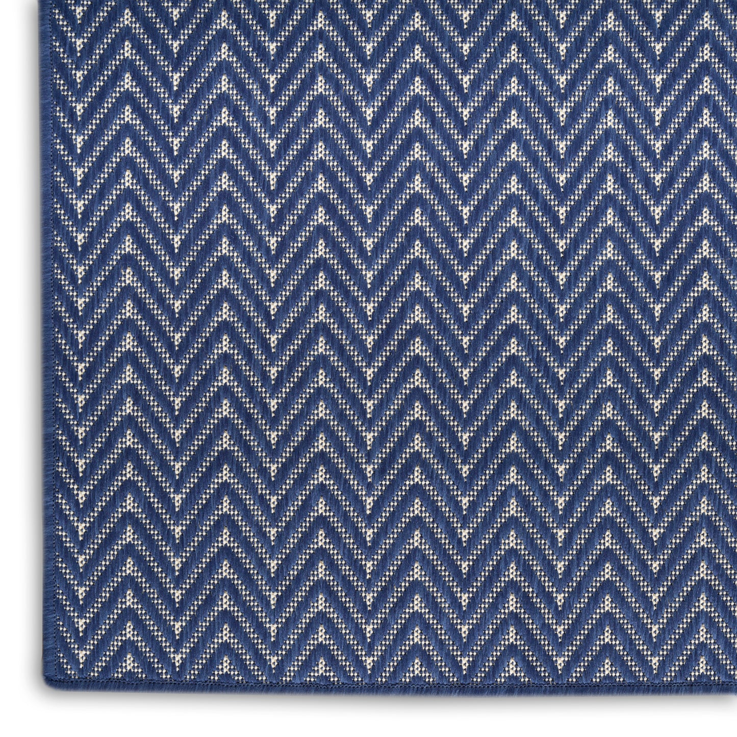 Nourison Horizon Indoor/Outdoor 9' x 12' Navy Modern Rug