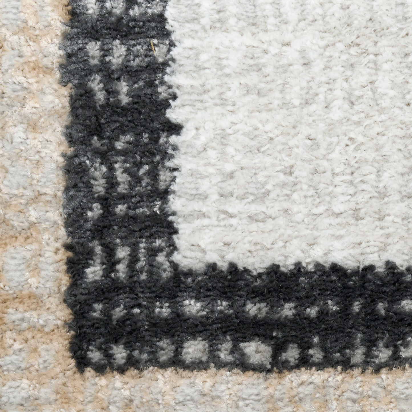 Nourison Dekor 5'3" x 7' Grey Charcoal Modern Indoor Rug
