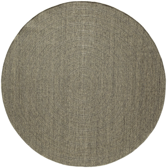 Nourison Tulum 8' x Round Olive Outdoor Rug