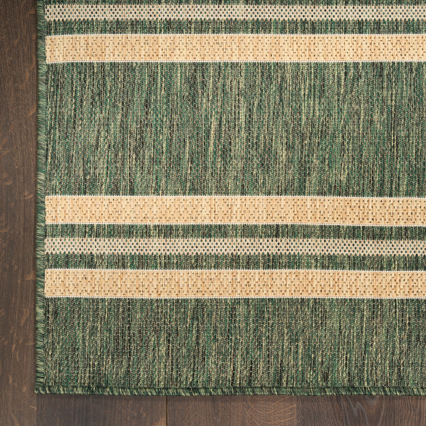 Nourison Horizon Indoor/Outdoor 6' x 9' Green Modern Rug