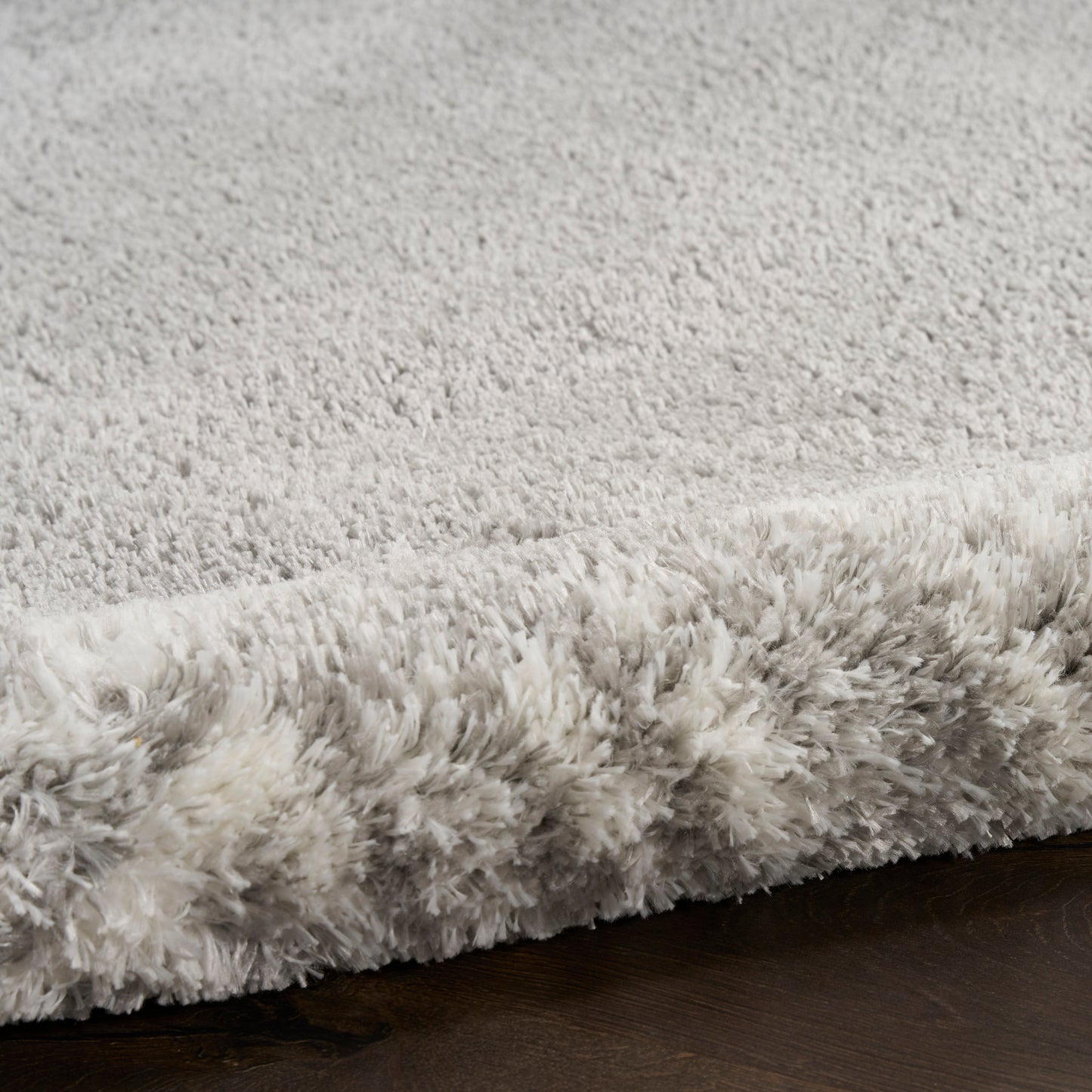 Nourison Pacific Shag 7'10" x 9'10" Grey Shag Indoor Rug