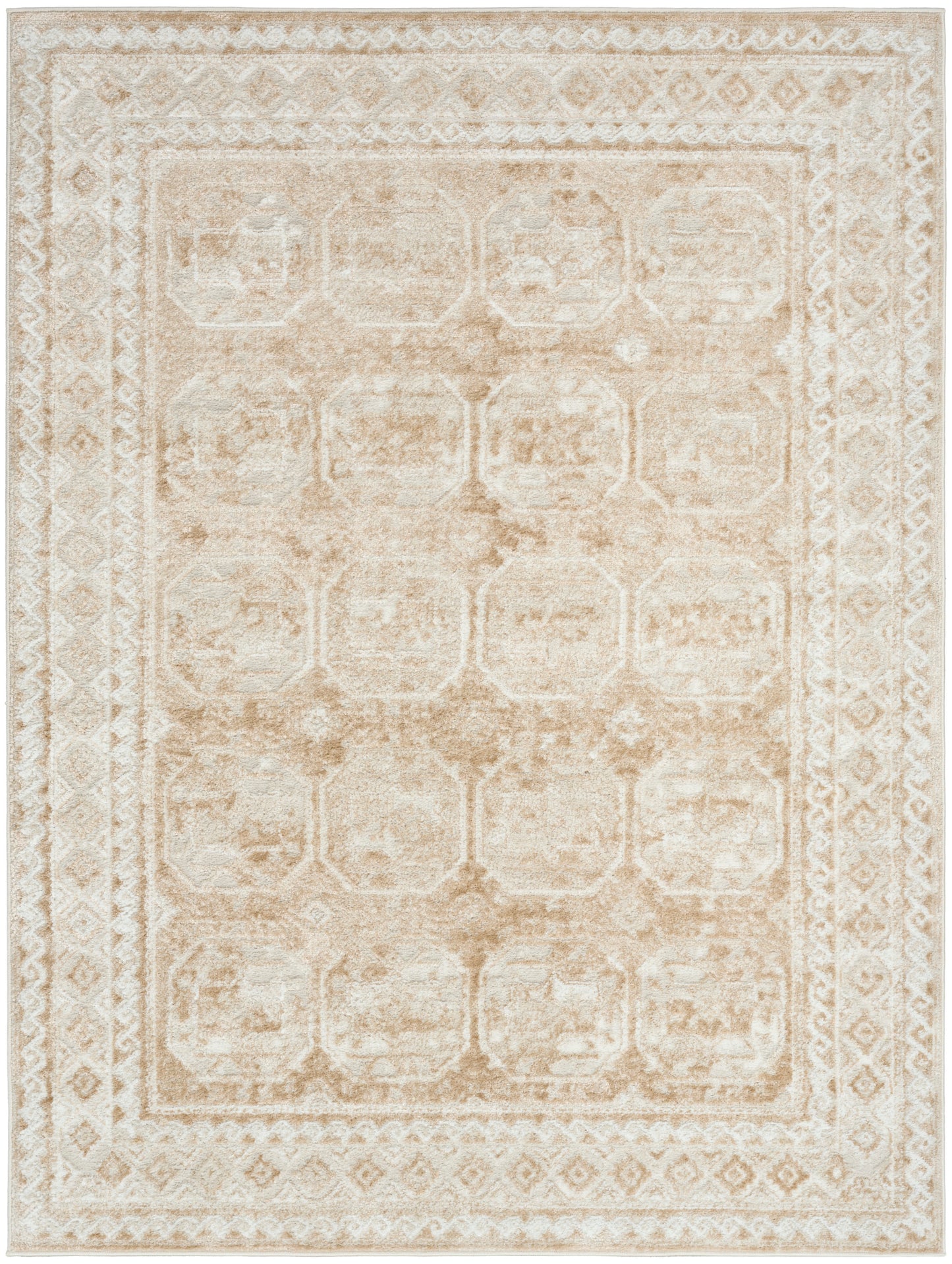 Nourison Dekor 4' x 6' Cream Beige Vintage Indoor Rug