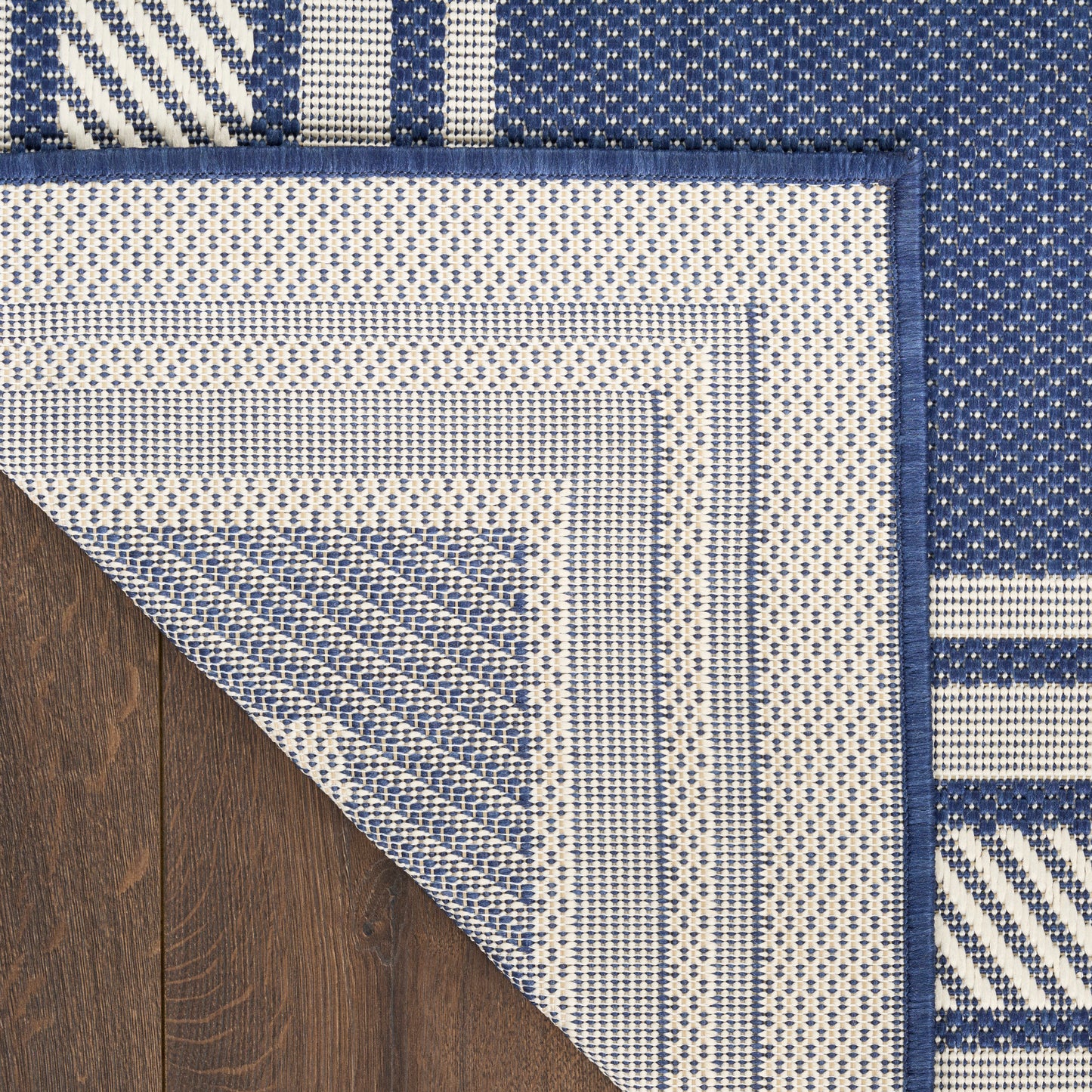 Nourison Horizon Indoor/Outdoor 4' x 6' Navy Modern Rug