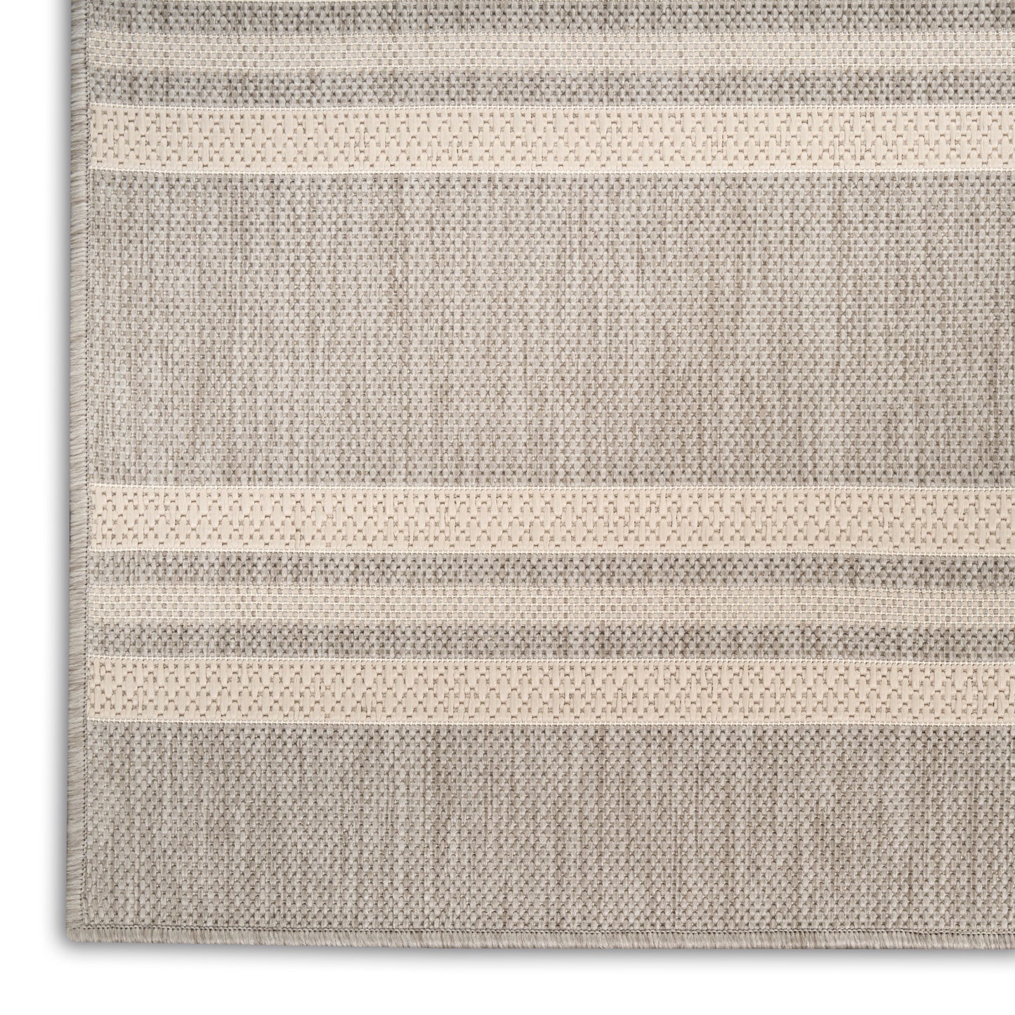 Nourison Horizon Indoor/Outdoor 6' x 9' Grey Modern Rug