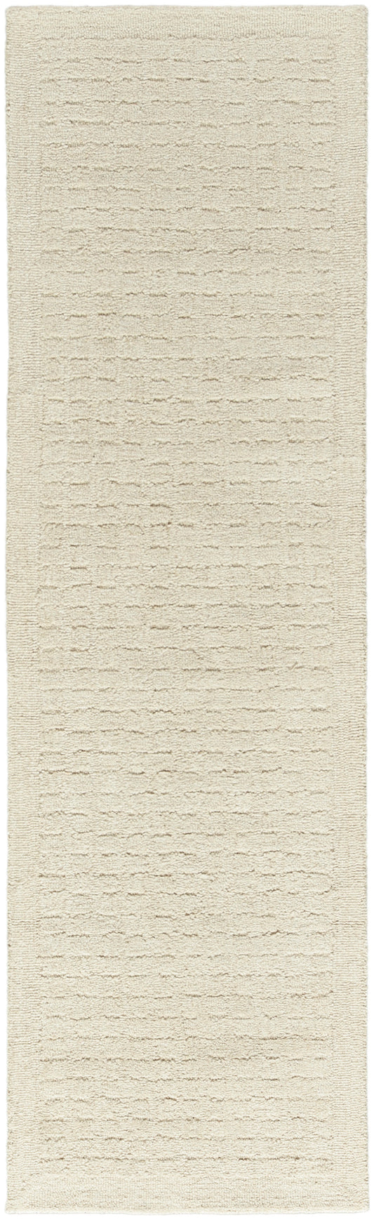 DKNY Pure Grids 2'3" x 7'6" Ivory Beige Contemporary Indoor Rug