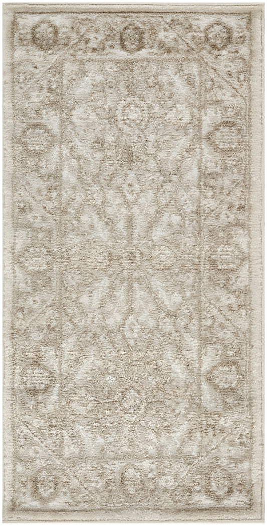 Nourison Dekor 2' x 4' Ivory Taupe Vintage Indoor Rug
