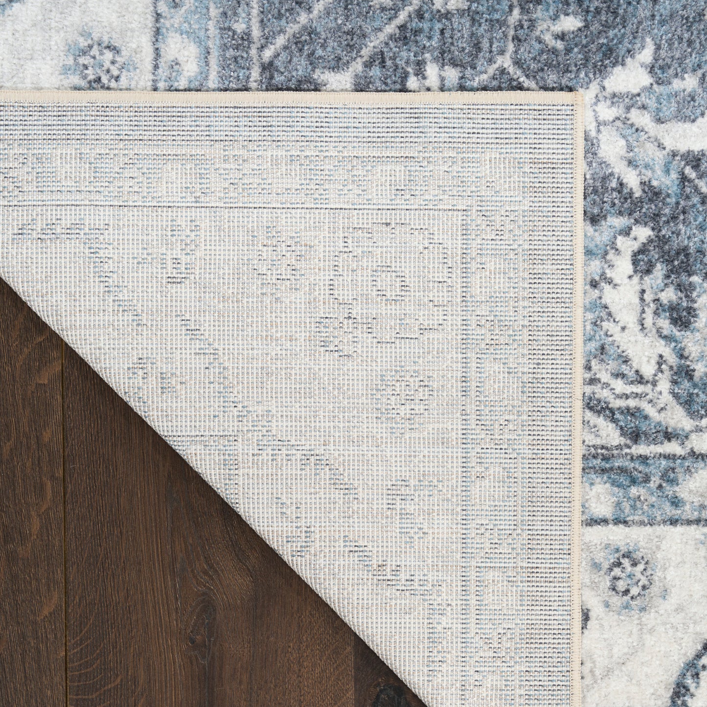 Nourison Astra Machine Washable 9' x 12' Slate Vintage Indoor Rug
