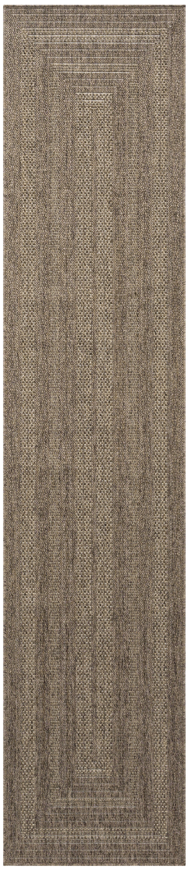 Nourison Tulum 2'2" x 10' Brown Outdoor Rug