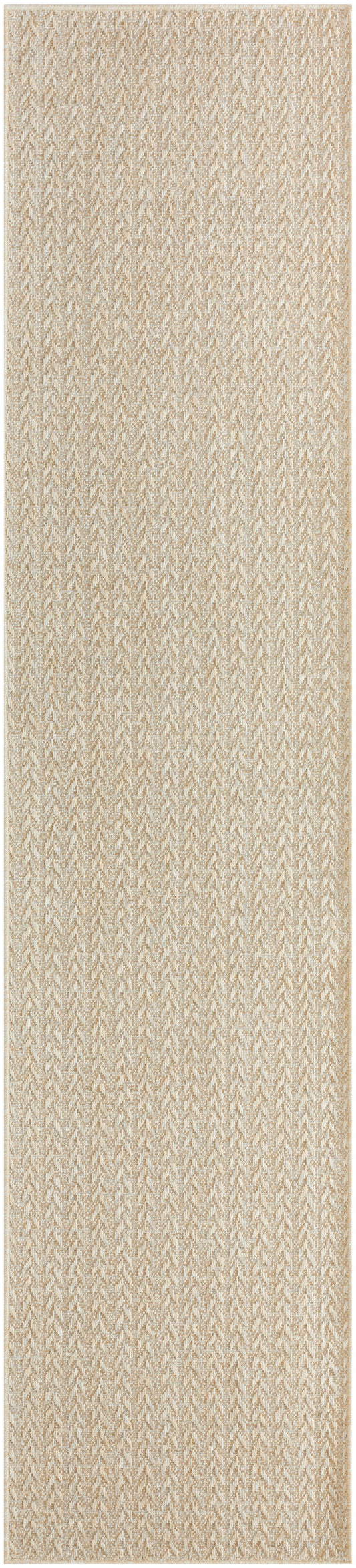 Nourison Tulum 2'2" x 10' Cream Outdoor Rug