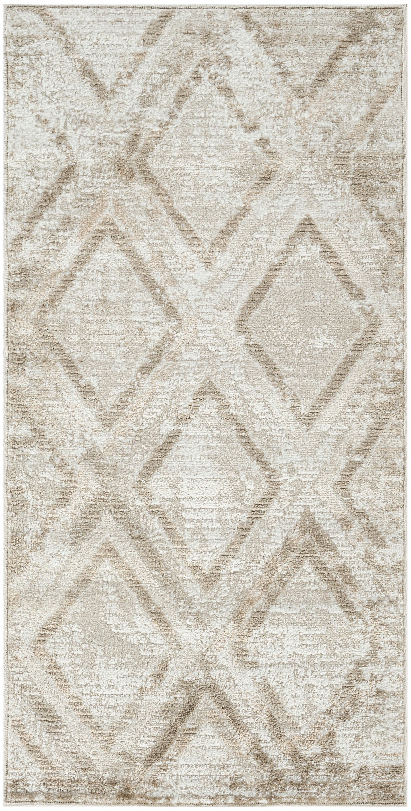 Nourison Dekor 2' x 4' Ivory Taupe Modern Indoor Rug