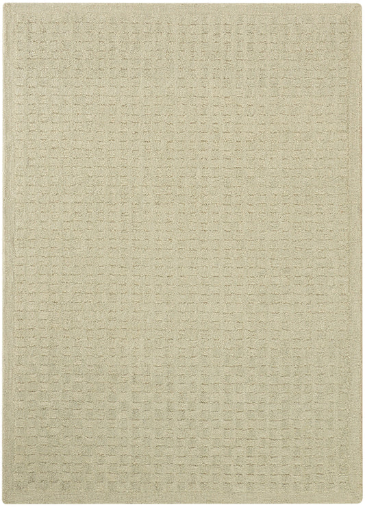 DKNY Pure Grids 3'9" x 5'9" Light Green Contemporary Indoor Rug