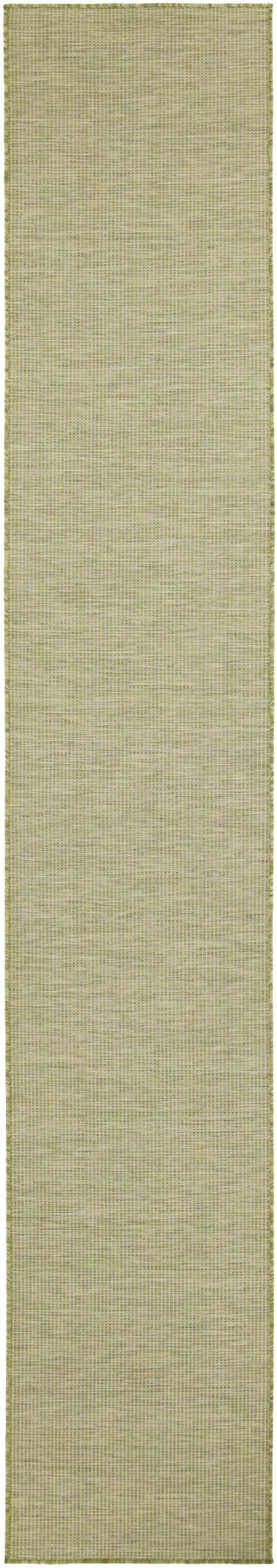 Nourison Positano 2'2" x 10' Green Modern Rug