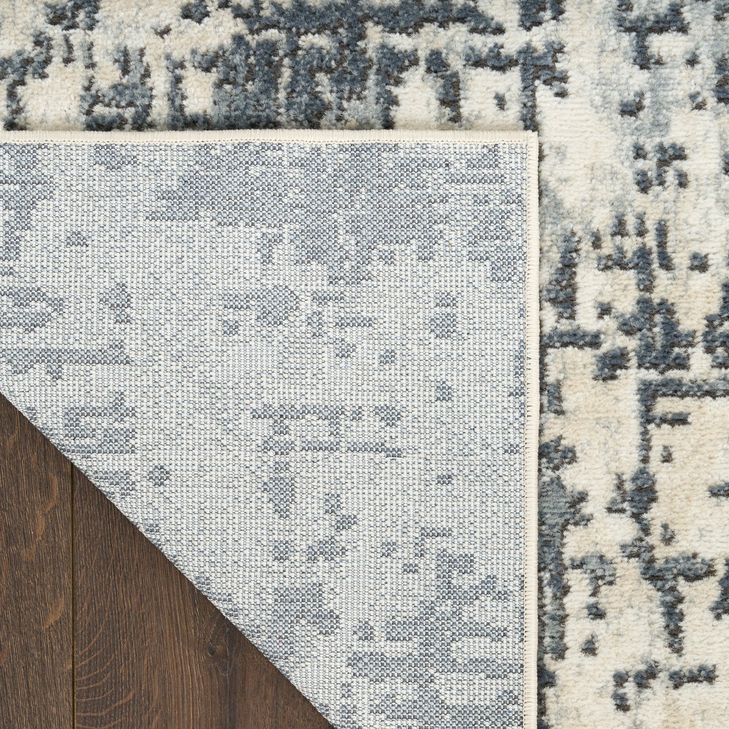 Nourison Quarry 5'3" x 7'3" Ivory Grey Modern Indoor Rug