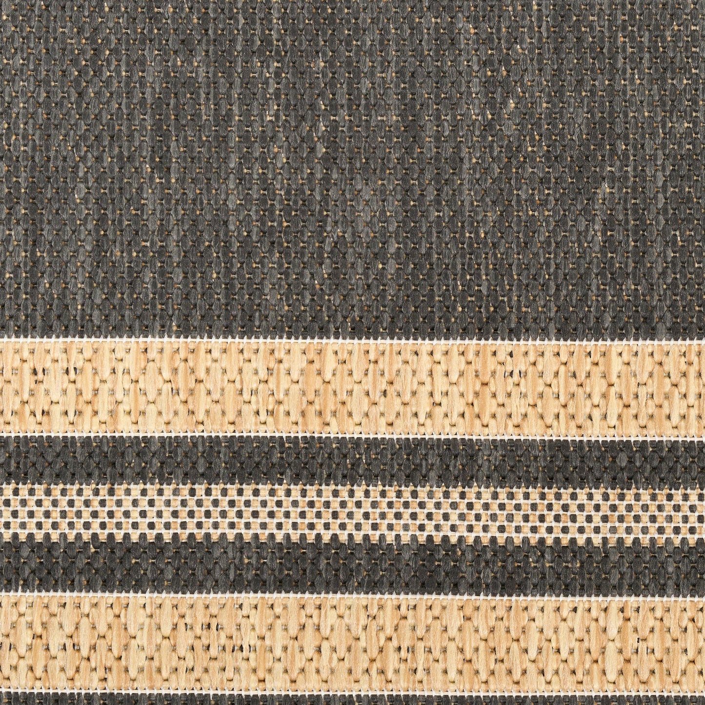 Nourison Horizon Indoor/Outdoor 6' x 9' Charcoal Modern Rug