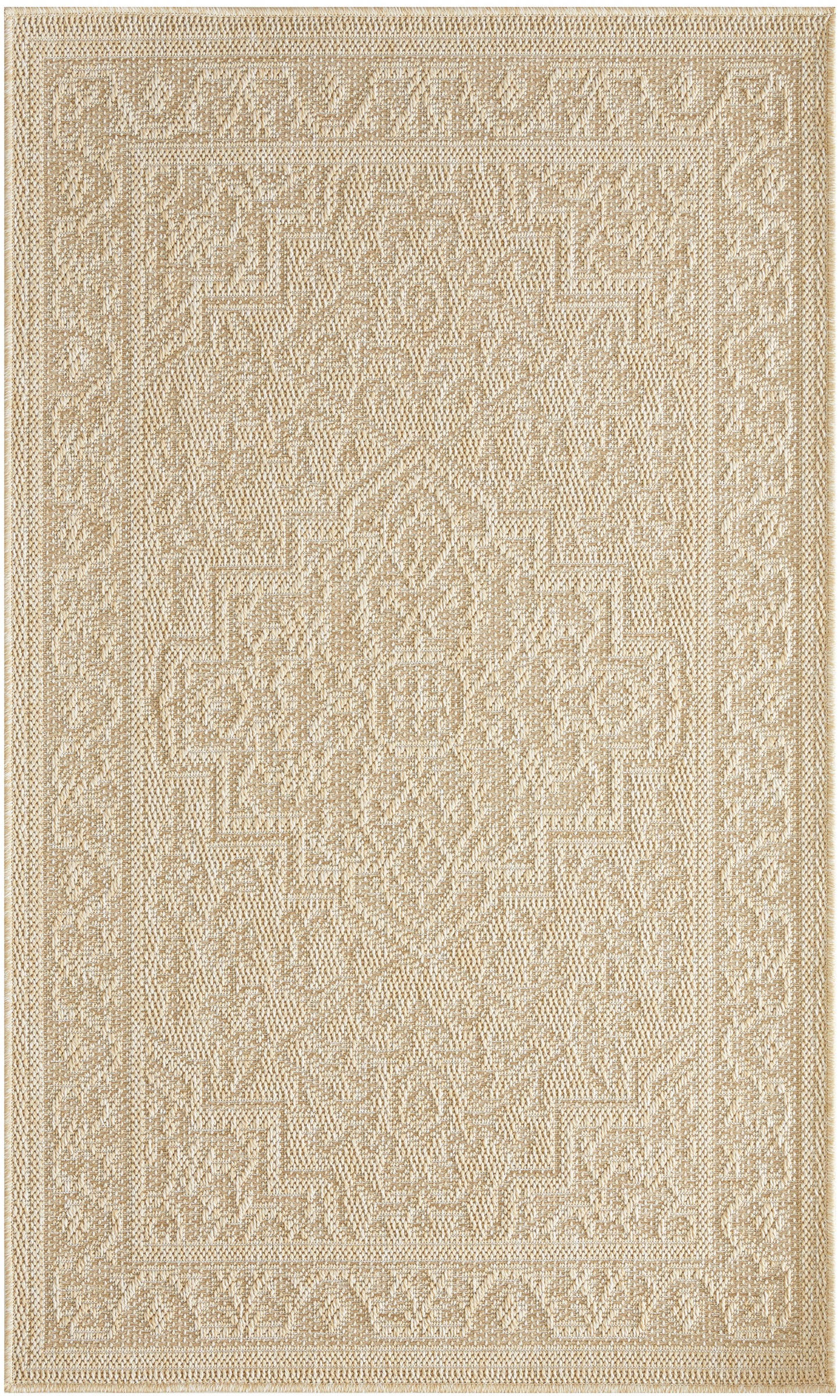 Nourison Tulum 2' x 3' Cream Outdoor Rug
