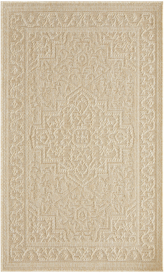 Nourison Tulum 2' x 3' Cream Outdoor Rug