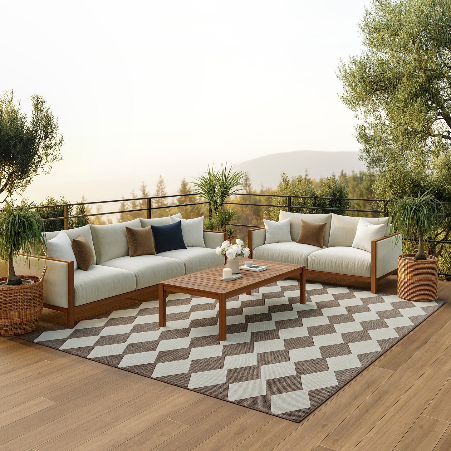 Nourison Positano 10' x 14' Natural Modern Rug