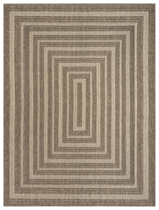 Nourison Tulum 9' x 12' Brown Outdoor Rug