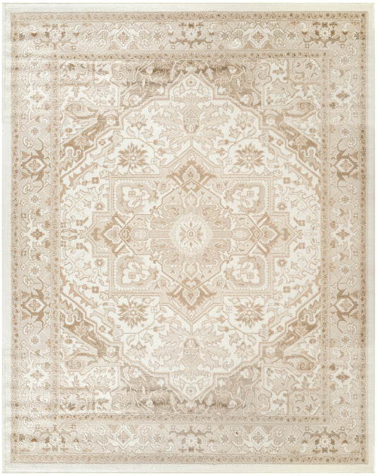 Nourison Dekor 7'10" x 9'10" Ivory Taupe Vintage Indoor Rug