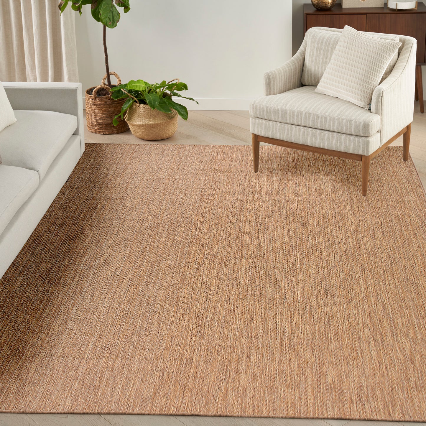 Nourison Horizon Indoor/Outdoor 10' x 14' Natural Modern Rug