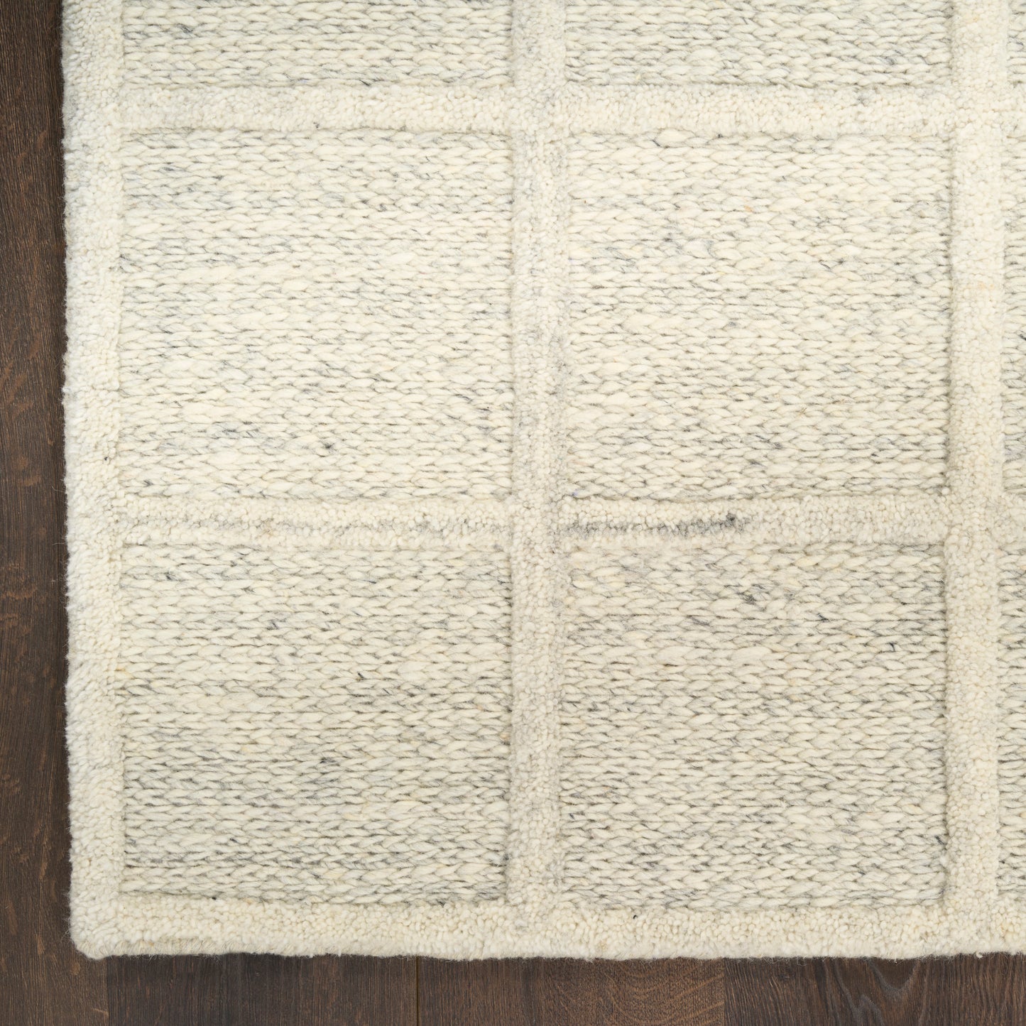 DKNY Pure Framework 8' x 10' Ivory Modern Indoor Rug