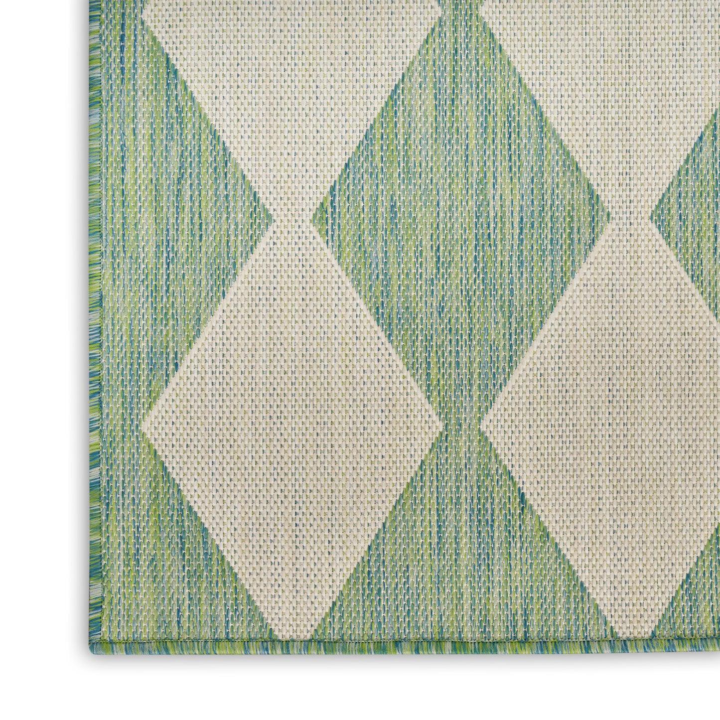 Nourison Positano 2'2" x 12' Blue Green Modern Rug