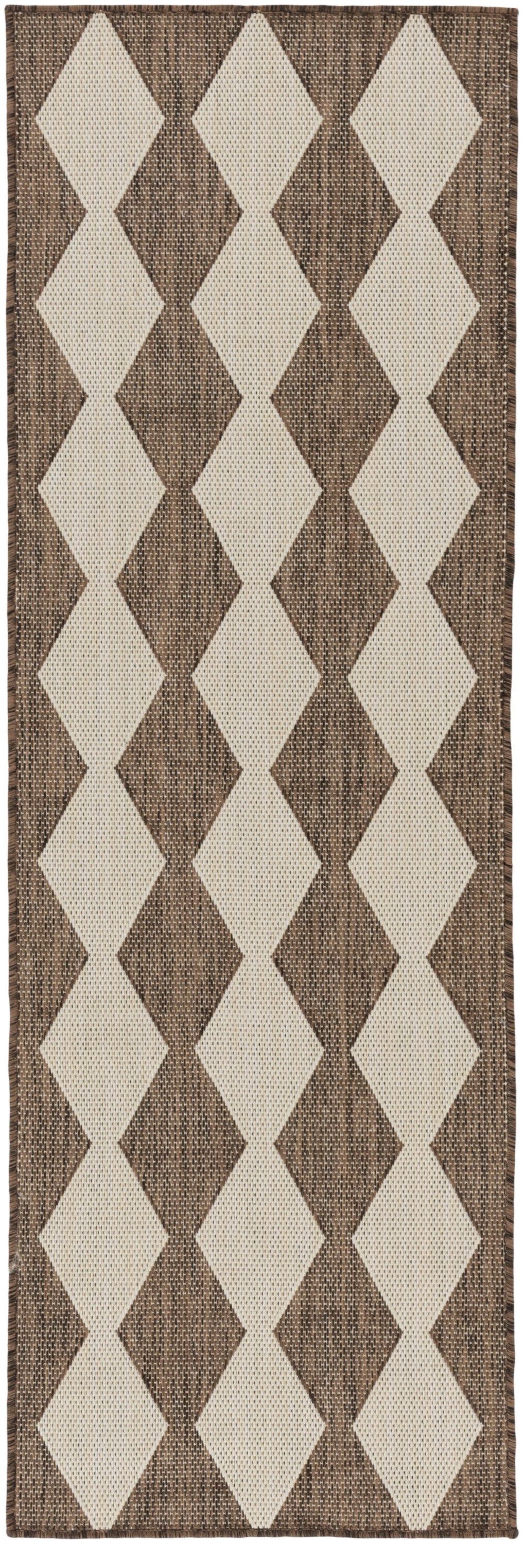 Nourison Positano 2' x 6' Natural Modern Rug