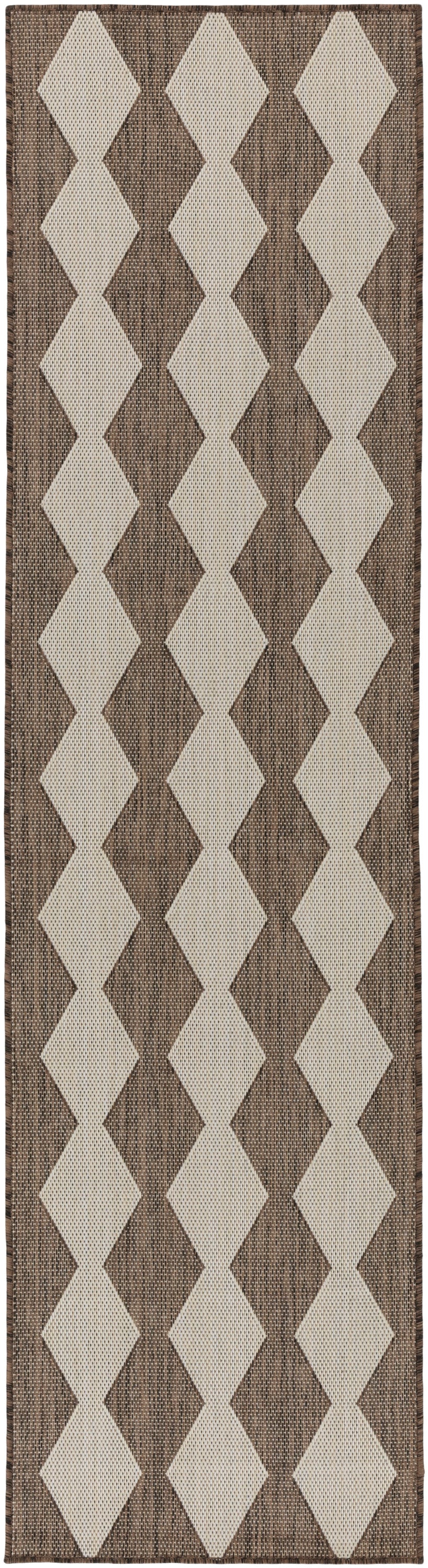 Nourison Positano 2'2" x 10' Natural Modern Rug