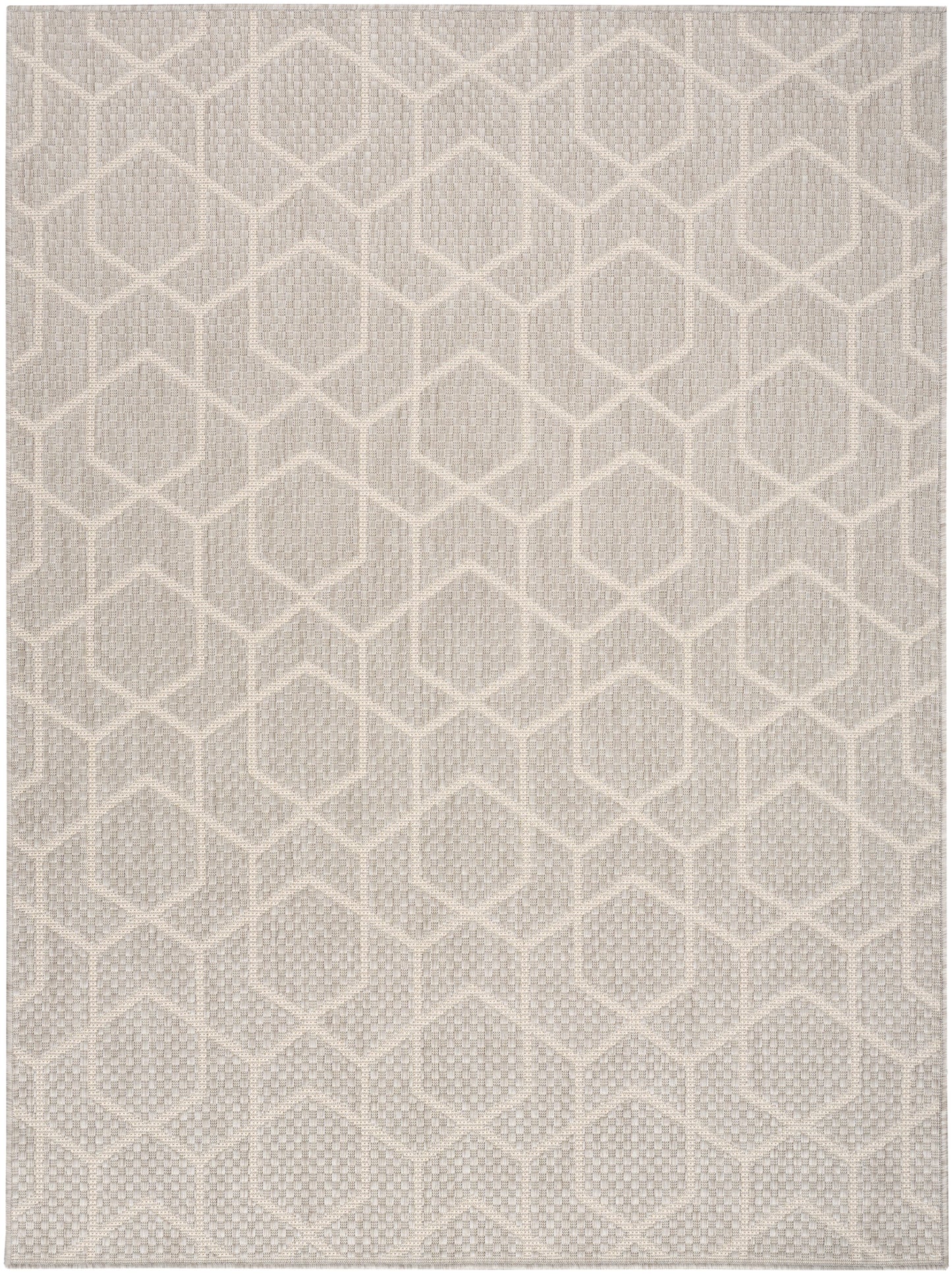 Nourison Horizon Indoor/Outdoor 6' x 9' Grey Modern Rug