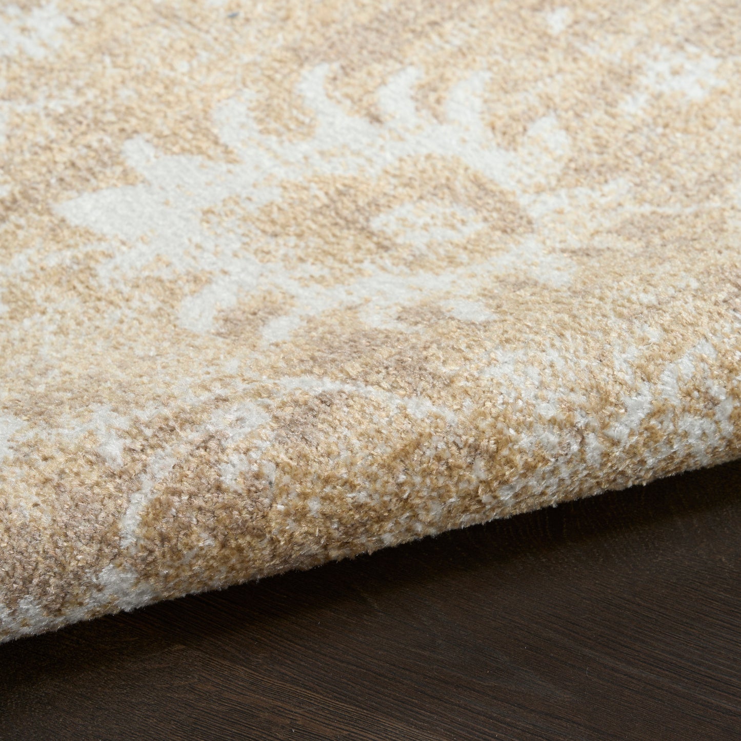 Nourison Astra Machine Washable 2' x 6' Ivory Gold Vintage Indoor Rug