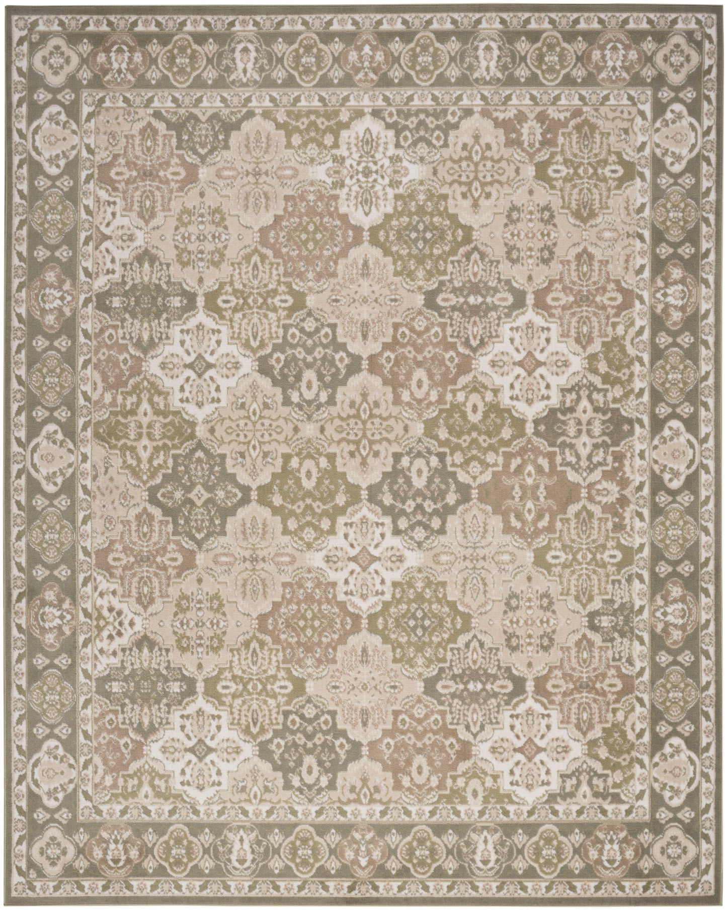 Nourison Grafix 7' x 10' Green Vintage Indoor Rug