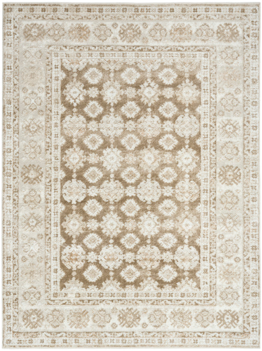 Nourison Dekor 4' x 6' Ivory Taupe Vintage Indoor Rug