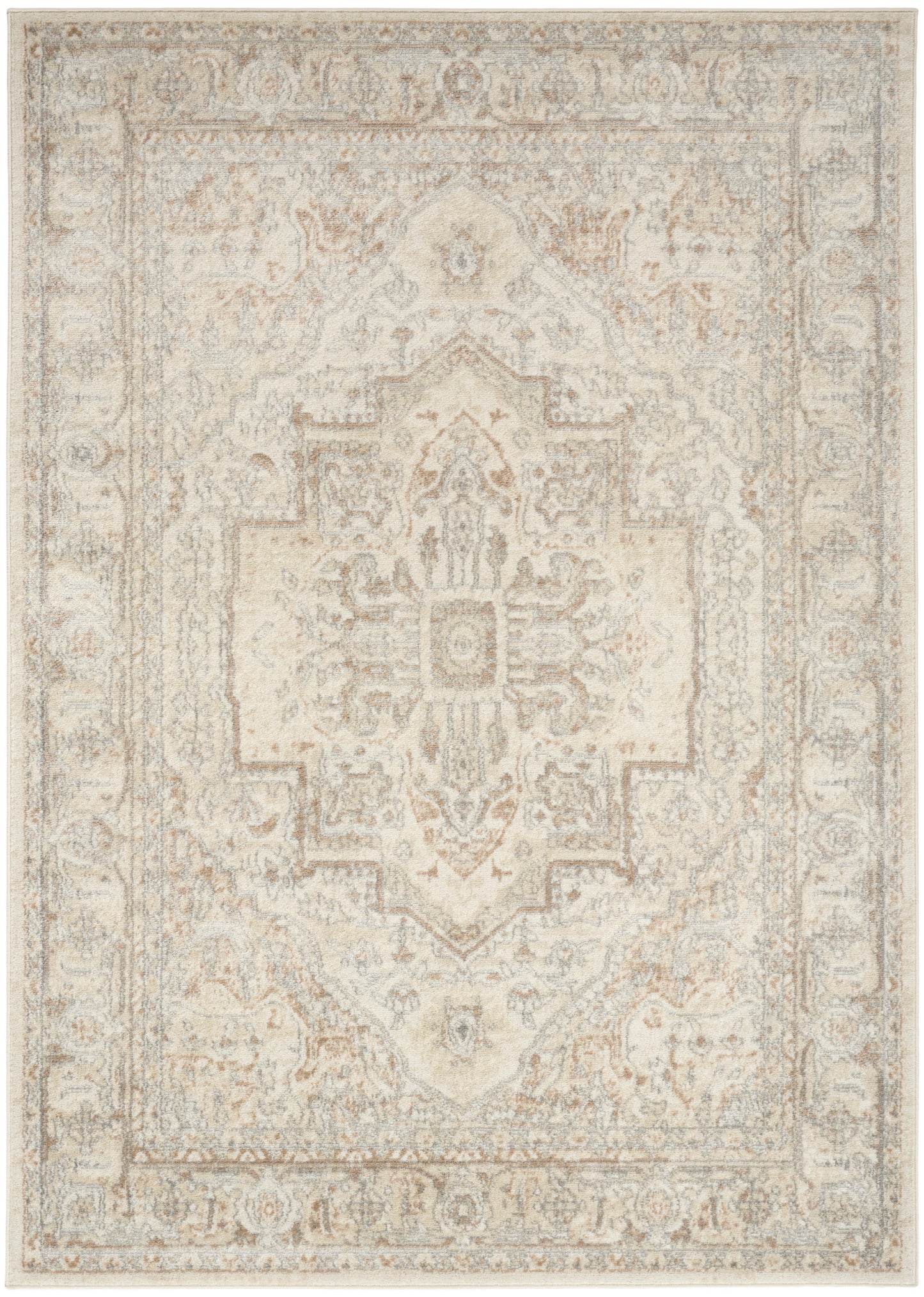 Nourison Quarry 3'9" x 5'9" Beige Vintage Indoor Rug