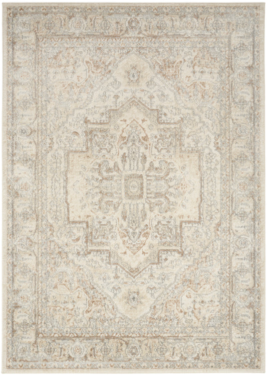 Nourison Quarry 3'9" x 5'9" Beige Vintage Indoor Rug
