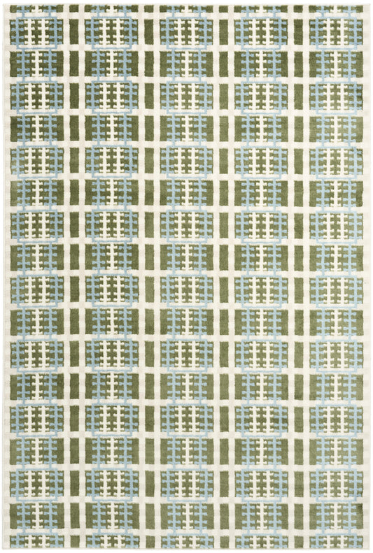 Nourison Nordic 5' x 7' Blue Green Modern Indoor Rug