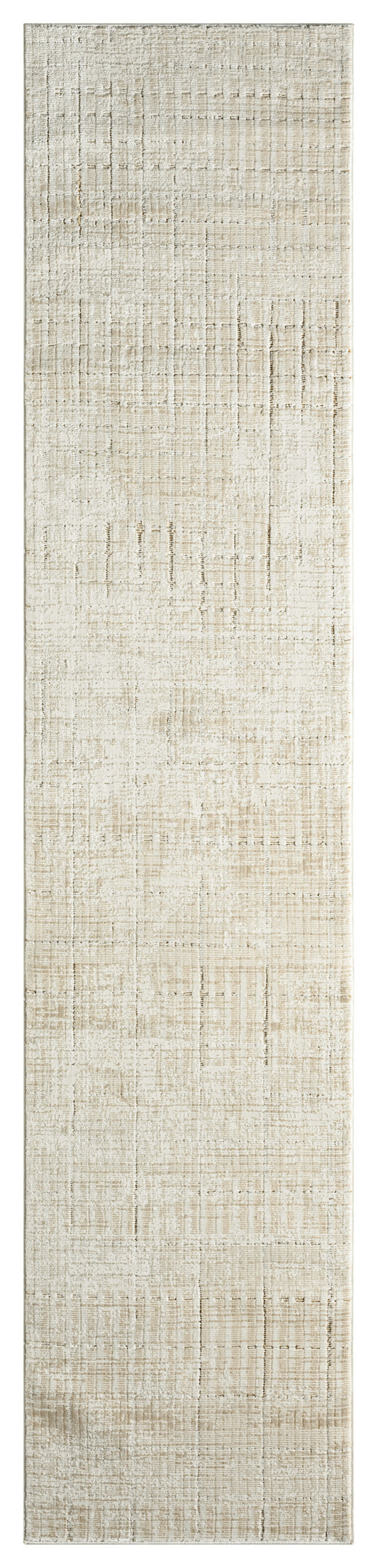 DKNY Grand Street 2'2" x 10' Ivory Beige Modern Indoor Rug