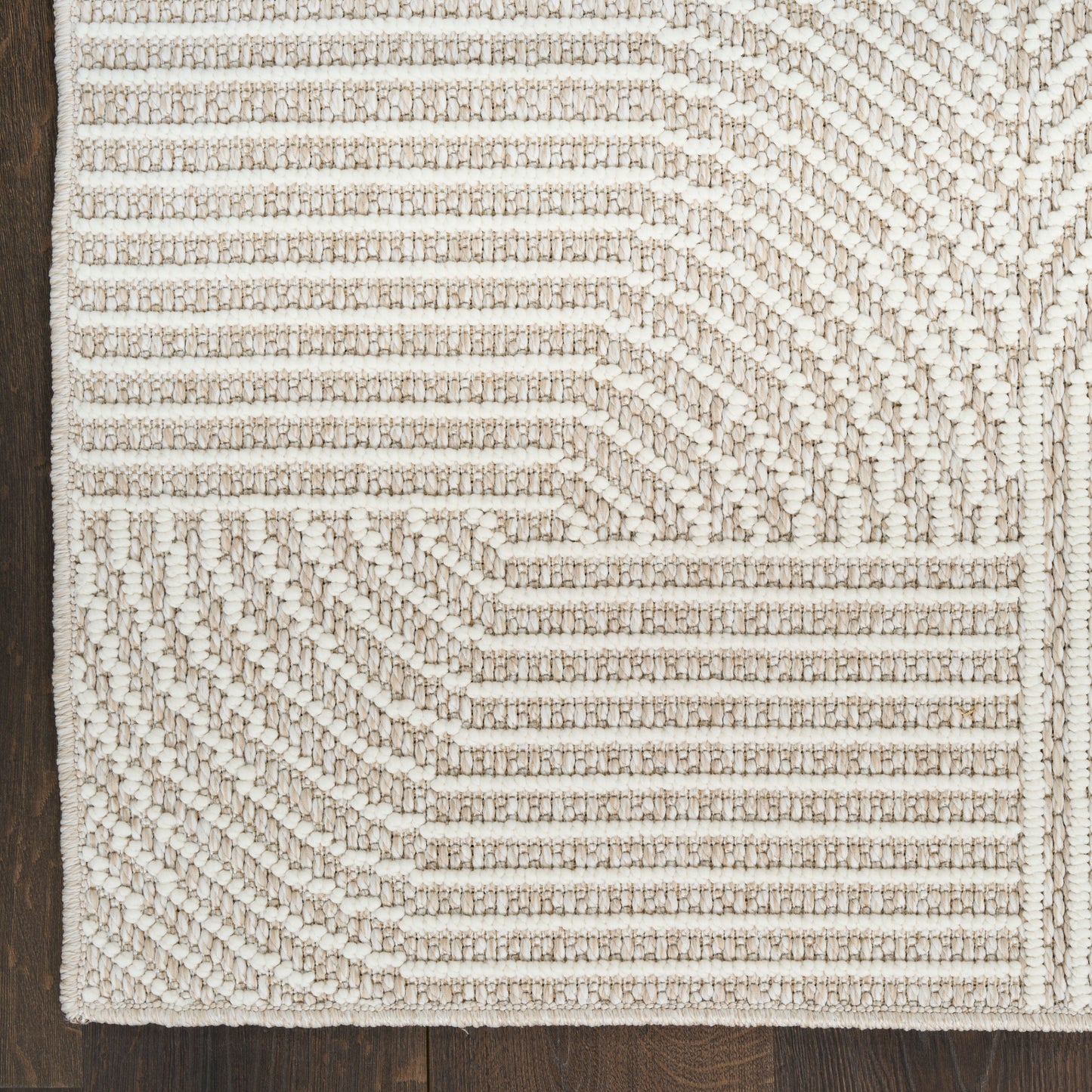 Nourison Natural Texture 7'10" x 9'10" Beige Ivory Modern Indoor Rug