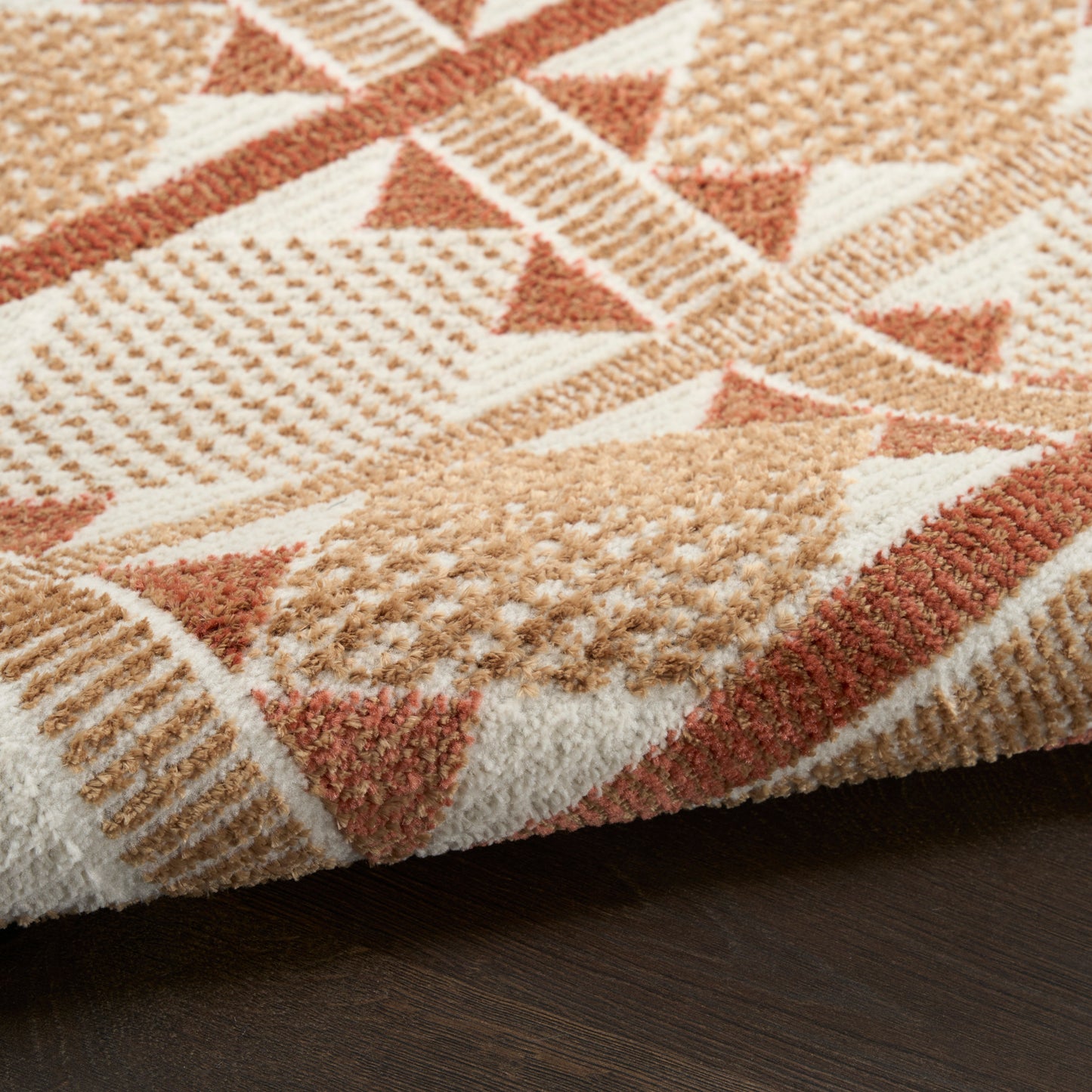 Nourison Nordic 8' x 10' Rust Modern Indoor Rug
