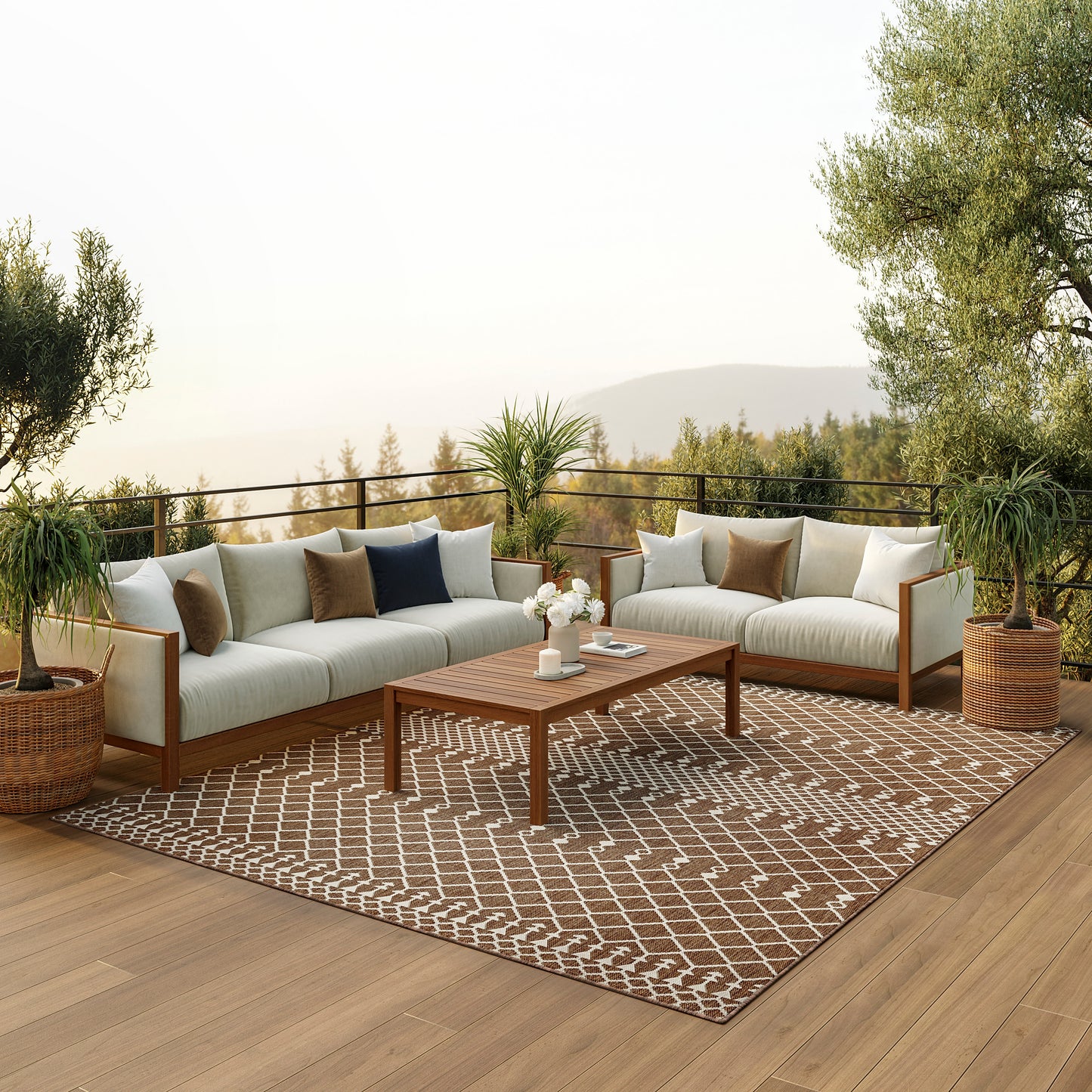 Nourison Positano 10' x 14' Natural Modern Rug