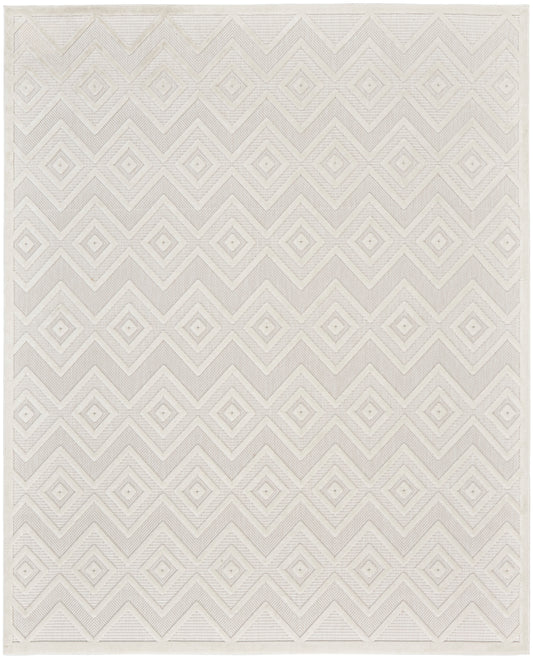 Nourison Versatile 9' x 12' Ivory White Modern Rug
