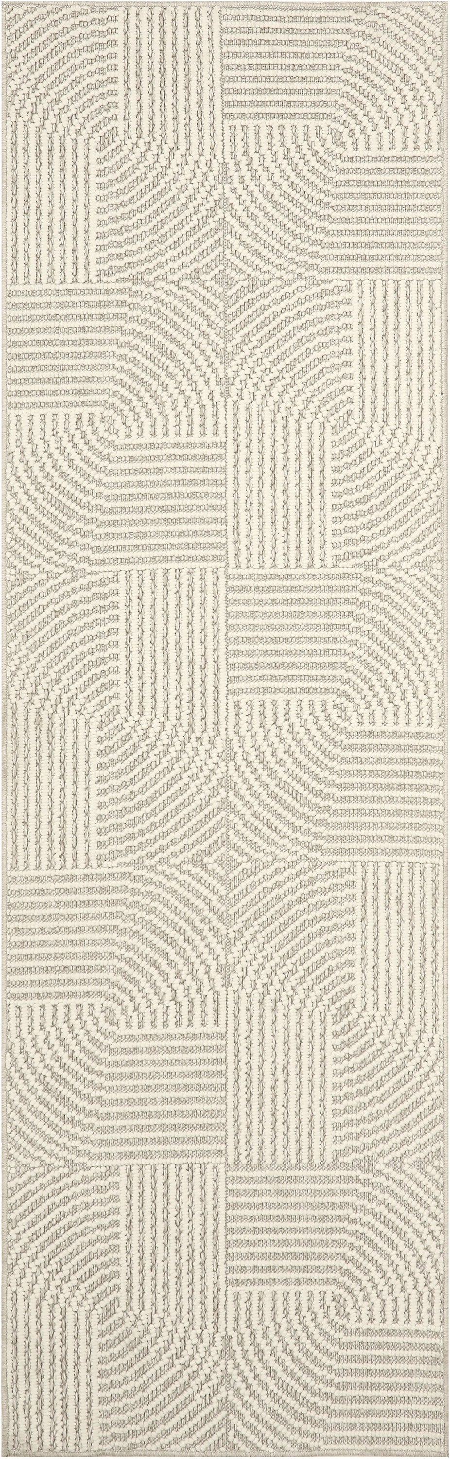 Nourison Natural Texture 2'3" x 7'6" Beige Ivory Modern Indoor Rug