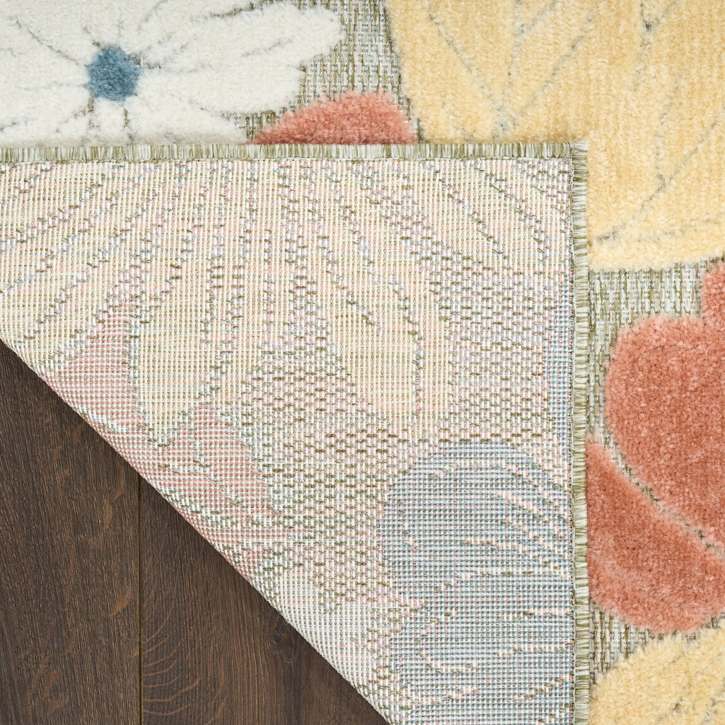 Nourison Aloha 3'6" x 5'6" Rose Modern Rug