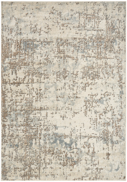 Nourison Quarry 6' x 9' Ivory Beige Modern Indoor Rug