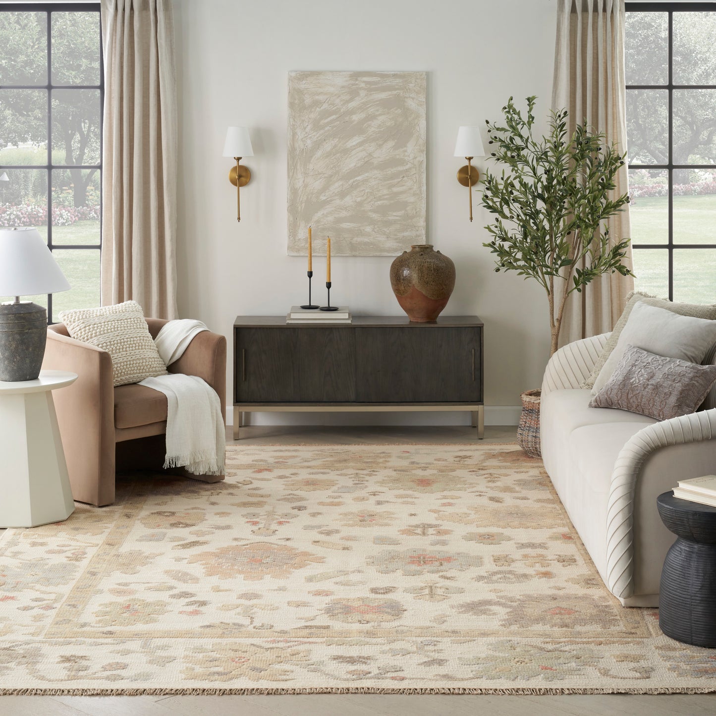 Nourison Whispers 8' x 10' Ivory Vintage Indoor Rug