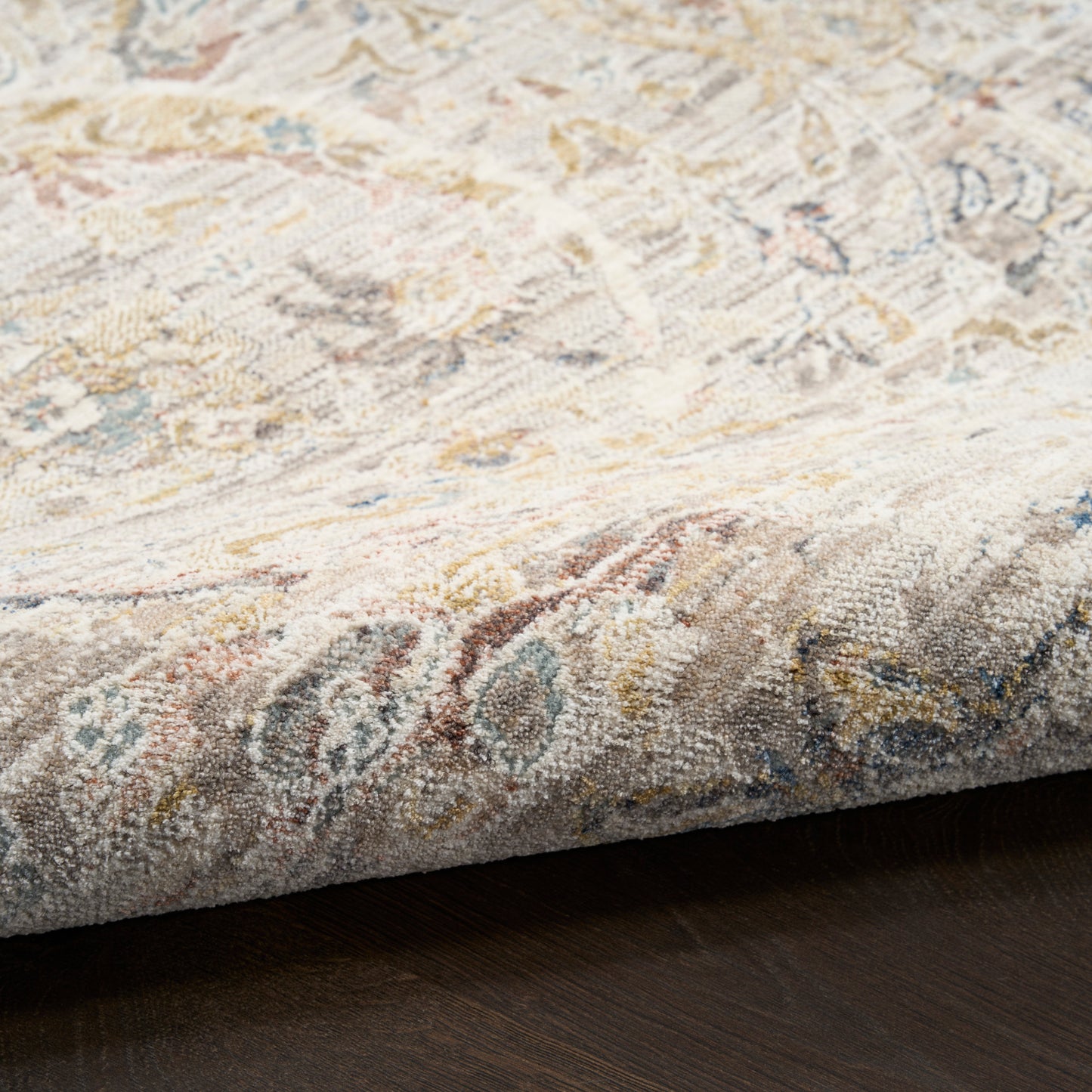 Nourison Antique Fusion 8' x 10' Light Grey Vintage Indoor Rug