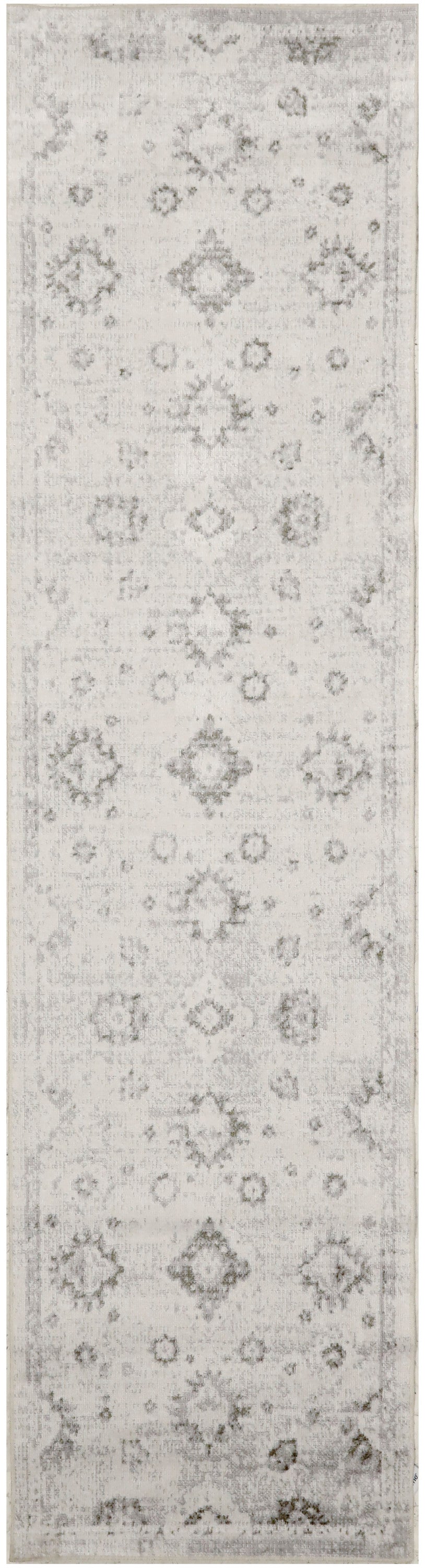 Nourison Astra Machine Washable 2' x 6' Ivory Vintage Indoor Rug