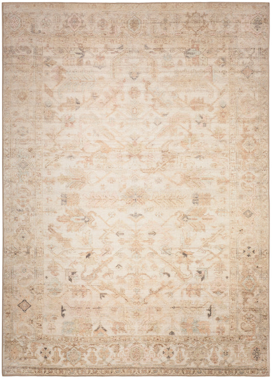Nourison Vintage Washables 4' x 6' Beige Vintage Indoor Rug