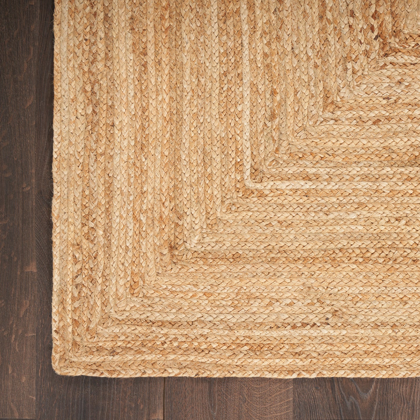 Nourison Natural Jute 2' x 3' Natural Farmhouse Indoor Rug